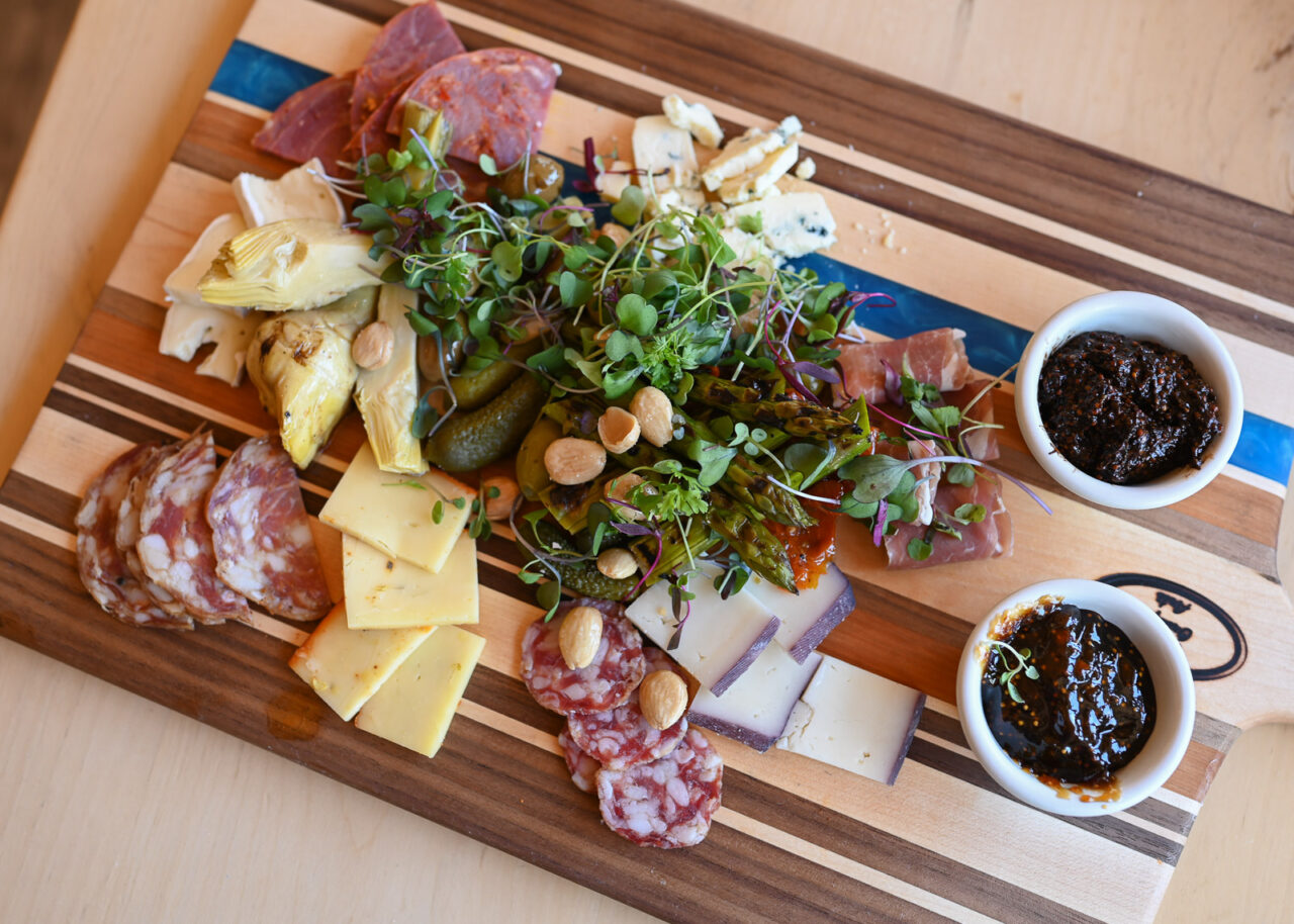 The Butcher, the baker and the farmer platter at Blue Heron restaurant, Santa Fe