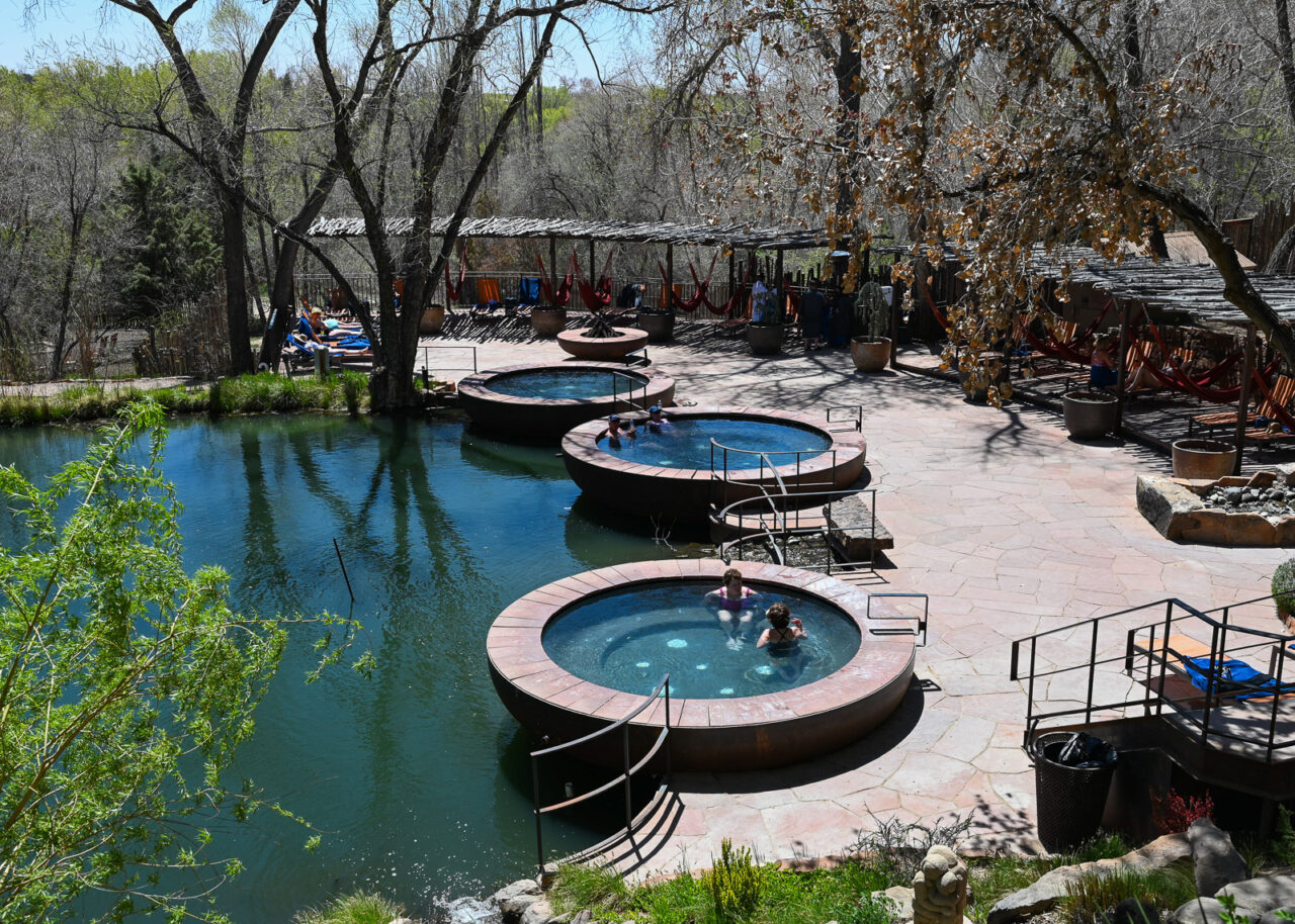 Hot tubs at Ojo Santa Fe Spa