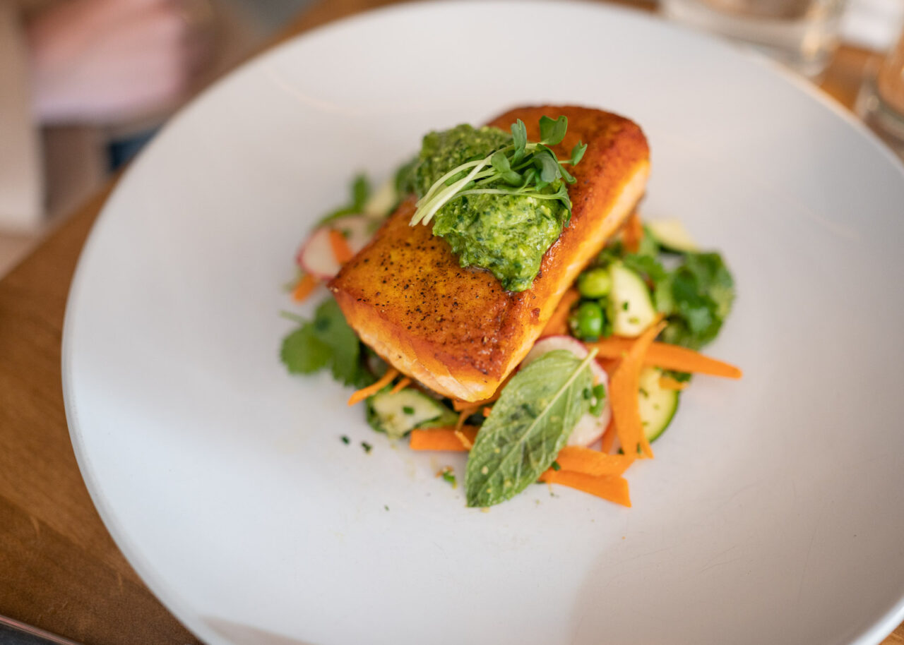 Salmon at Radish and Rye, Santa Fe